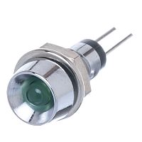Светодиод 12В в корпусе индикаторный, зеленый, 12.0 mcd