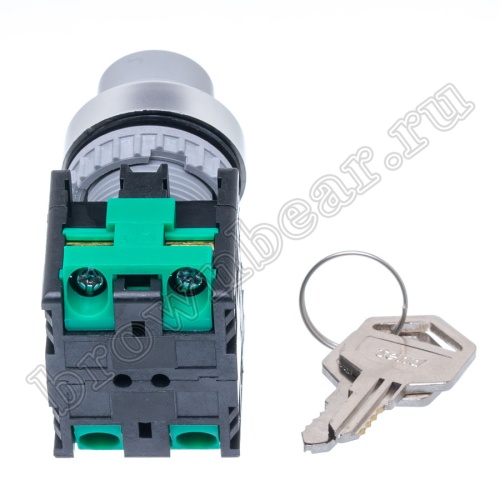 Селекторный переключатель управления с ключом, 3 позиции с фиксацией, 30 мм, НP TN2KS44-1AA фото 4