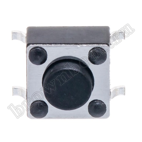 Кнопка тактовая SMD, 6х6 мм, h=4.3 мм, 4 контакта SWT-34-43 фото 4