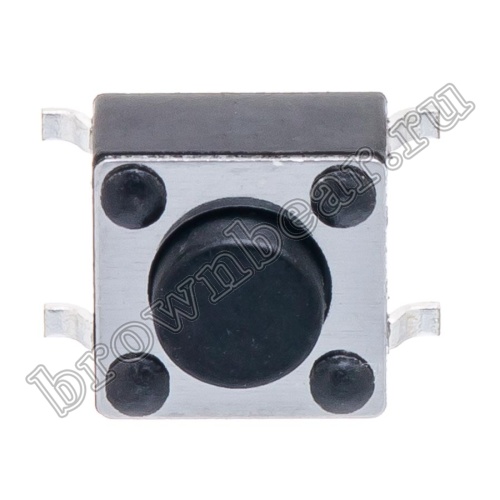 Кнопка тактовая SMD, 6х6 мм, h=4.3 мм, 4 контакта фото 4