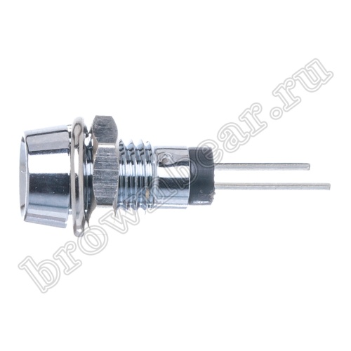 Светодиод 12В в корпусе индикаторный, красный, 7.0 mcd фото 6