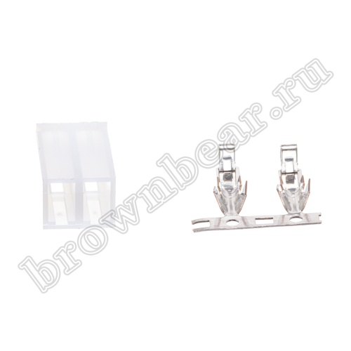 Разъем питания 2 контакта, гнездо на кабель, шаг 3.96 мм PHU-2/2 фото 4