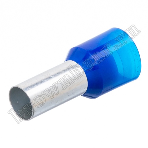 Кабельный наконечник штыревой втулочный изолированный НШВИ 12 мм, под опрессовку на провод 16.0 мм², упаковка 100шт. TIC-16.0-12