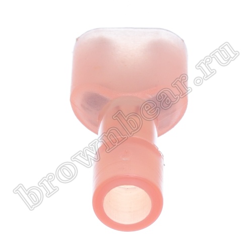 Клемма плоская обжимная 6.3 мм, гнездо на провод 0.5 - 1.0 мм², полностью изолированная под контакт 0.8 мм, кратно 100шт., РПИ-М TAI-1.25I8 фото 2