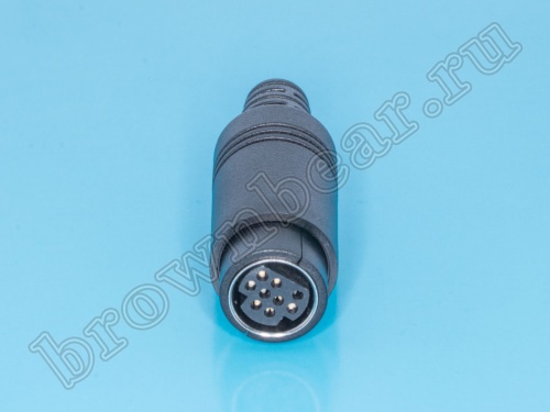 Гнездо mini DIN 9 контактов на кабель MDN-9F фото 3