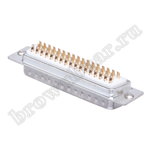 Разъем D-SUB 50 контактов, вилка на кабель, пайка DB-50M фото 5