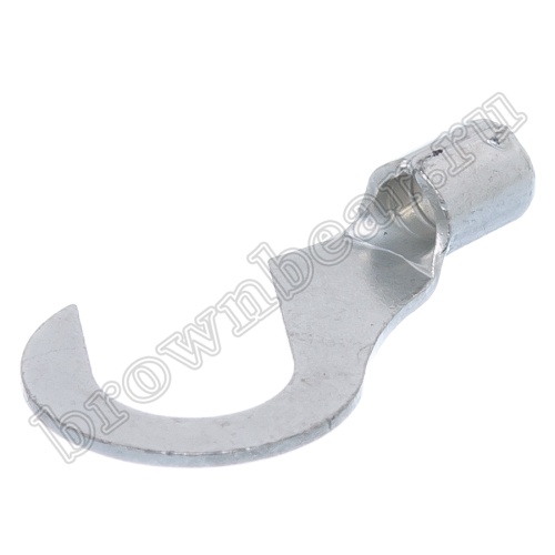 Клемма крюк тип "C" 6.4 мм на провод 1.5 - 2.5 мм²,  неизолированная, кратно 100шт. TC-2-6