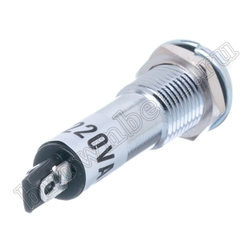 Лампа неоновая  индикаторная с резистором 220В  в корпусе, зеленая фото 3