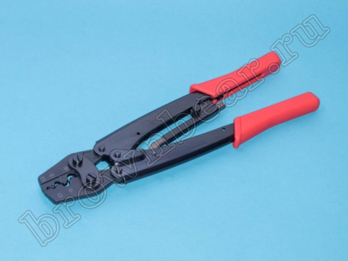 Пресс-клещи (кримпер) для обжима неизолированных клемм на провод 6-20AWG MT-504 фото 2