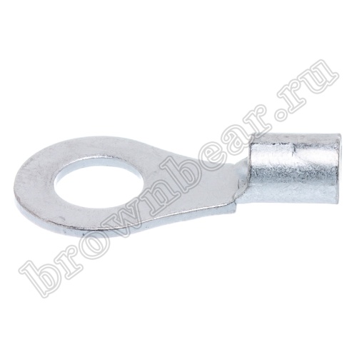 Клемма кольцевая обжимная тип "O" 6.4 мм, на провод 2.5 - 4.0 мм², неизолированная, кратно 100шт. TR-3.5-6 фото 5