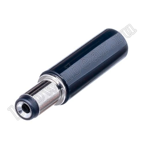 Разъем питания штырьковый DC штекер 2.1 х 5.5 мм, на кабель DJK-10A