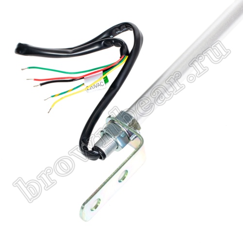 Cветосигнальная колонна (маячок) 3-х секционная на штанге, 220В, d 40 мм, красный, желтый, зеленый фото 4