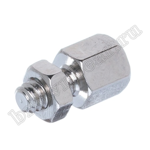 Винт шестигранный L=5мм для разъемов D-SUB, с внутренней резьбой 4-40 UNC, в комплекте гайка, упаковка 100шт. SCR-15/CA-0240 фото 2