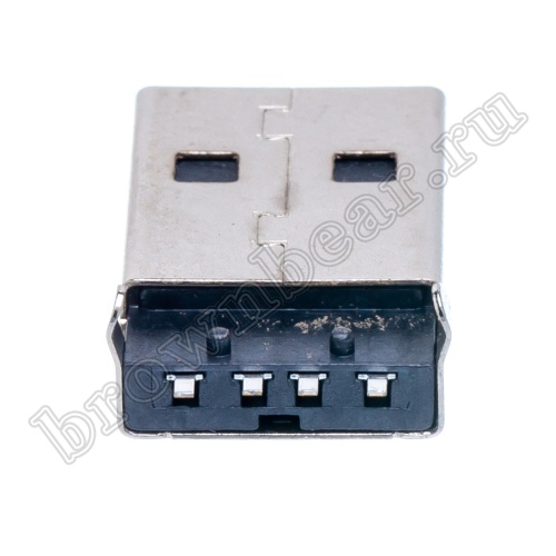 Разъем USB, тип А, вилка на плату поверхностный монтаж, тип 2 USBAP-1P/2 фото 3