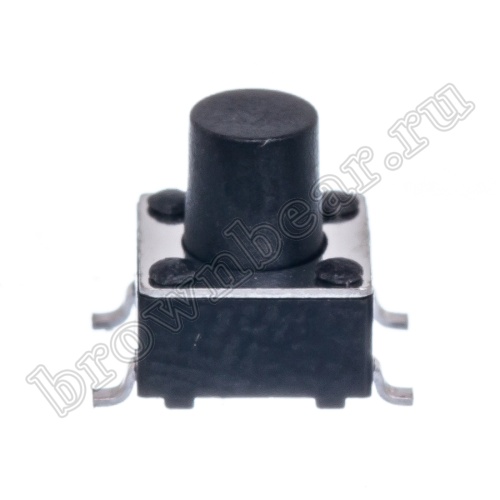Кнопка тактовая SMD, 6x6 мм, h=7 мм, 4 контакта фото 5