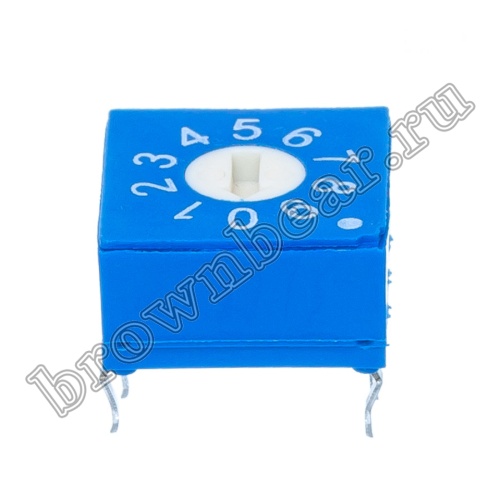 Переключатель Dip-Switch 10 позиций, поворотный SWD10 фото 4