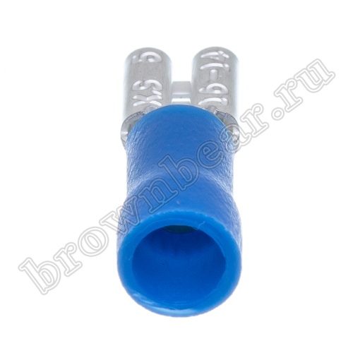 Клемма плоская обжимная 4.8 мм, гнездо на провод 1.5 - 2.5 мм², изолированная, кратно 100шт., РПИ-М TAI4.8-2F фото 3