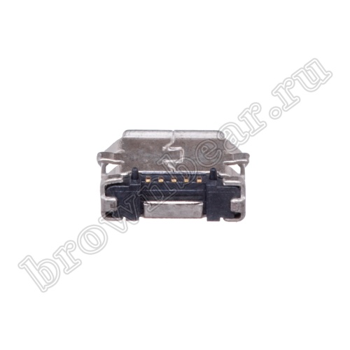 Разъем micro USB, гнездо на плату поверхностный монтаж, 5 контактов, тип 2 USB/Mc-1J/2 фото 2