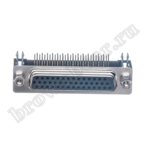 Разъем D-SUB 44 контакта, гнездо на плату, прямой угол DHR-44F фото 3