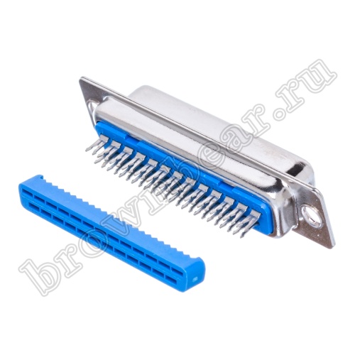 Разъем D-SUB 25 контактов, гнездо на кабель, зажим DBI-25F фото 5