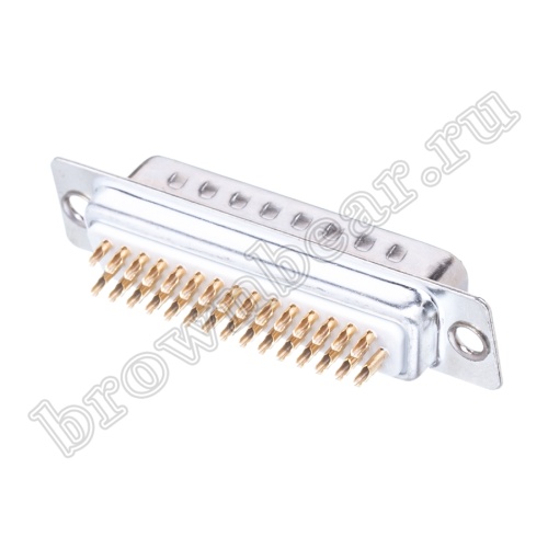 Разъем D-SUB  44 контакта, вилка на кабель, пайка, тип 2 DHS-44M фото 3