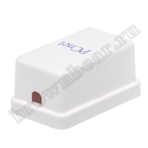 Розетка компьютерная накладная одинарная RJ-45, 8P8C, категория 5е, универсальная, PCnet  фото 5