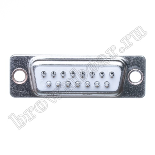 Разъем D-SUB  15 контактов, вилка на плату, вертикальный DBB-15M фото 4