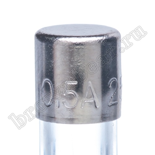Предохранитель 5х20 мм, цилиндрический, стеклянный, быстрый, 0.5А/250В (GFE) фото 6