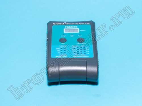 Тестер сетевого кабеля с разъемами RJ-45, измерение расстояния до обрыва и длины кабеля  фото 3