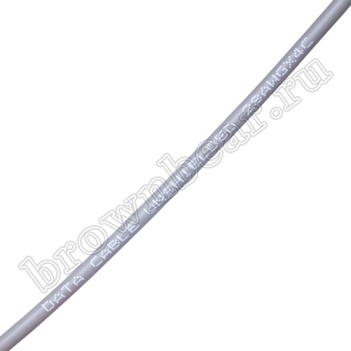 Кабель сигнальный коммуникационный 4 провода, 28AWG, бухта 50м, неэкранированный, серый SIN YU фото 3