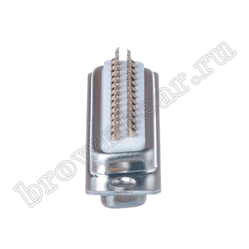 Разъем D-SUB 25 контактов, гнездо на кабель, пайка DB-25F фото 7