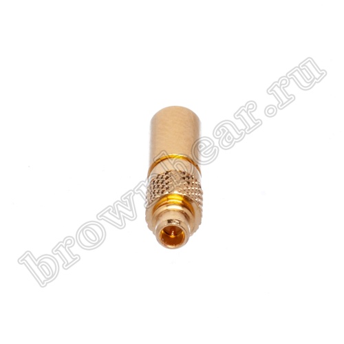 Разъем MMCX штекер на кабель RG-174,188,316, обжимной, Amphenol, MMCX1121A1-3GT30G-316U-50 MMCX-C174P фото 5