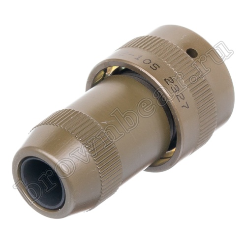 Разъём Amphenol серии 62IN, 10 контактов, розетка на кабель, тип 12,  байонетный 62IN-16J-12-10S фото 2