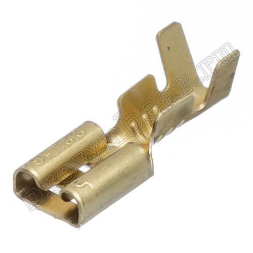 Клемма плоская обжимная 4.8 мм, гнездо на провод 1.3 - 2.0 мм², кратно 100шт., РП-М TA5-3.5FO