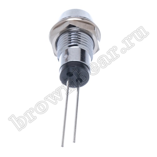 Светодиод 12В в корпусе индикаторный, зеленый, 12.0 mcd фото 2