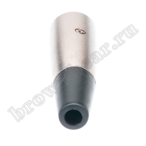 Разъём микрофонный XLR, штекер на кабель, 3 контакта AUD-71 фото 4