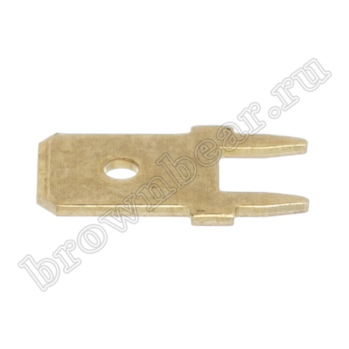 Клемма плоская 6.3 мм, вилка на плату, кратно 100шт., РП-П TA-M2 фото 5