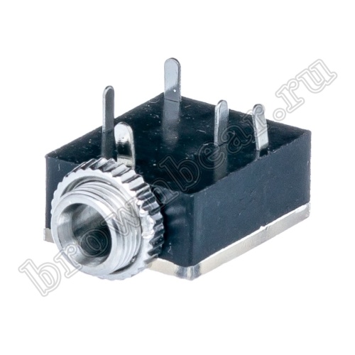 Разъём 3.5мм гнездо mini Jack на приборный блок, стерео, 5 контактов AUB-11/2