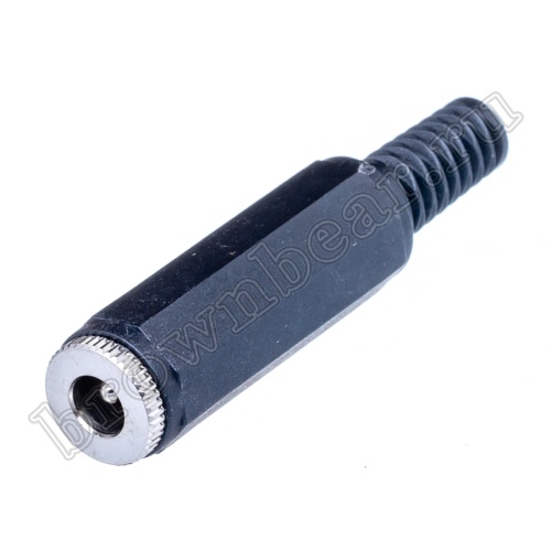 Разъем питания DC гнездо 2.1 х 5.5 мм, на кабель с амортизатором, тип 2 DJK-00A-2