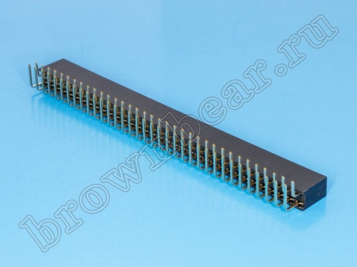 Разъем 2х35 гнездо на плату, шаг 2.54мм, прямой угол фото 3