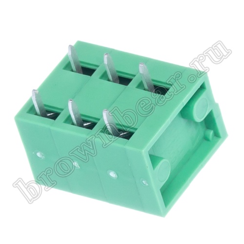 Клеммник нажимной на плату, 3 контакта, 5.08 мм, угловой TB-05B фото 7