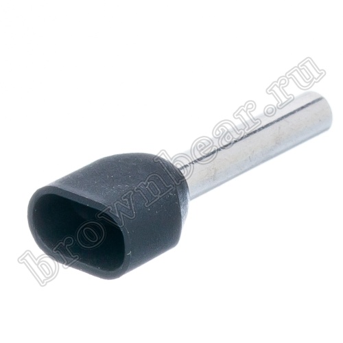Кабельный наконечник штыревой втулочный изолированный НШВИ2 12 мм, под опрессовку на провод 1.5 мм², упаковка 100шт. TIC2-1.5-12 фото 5