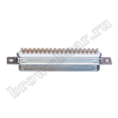 Разъем D-SUB 37 контактов, гнездо на кабель, пайка DB-37F фото 6