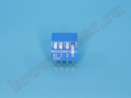 Переключатель Dip-Switch 4 контактных группы, пиано  фото 2