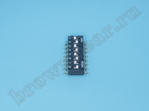 Переключатель Dip-Switch 8 контактных групп, планарный фото 2