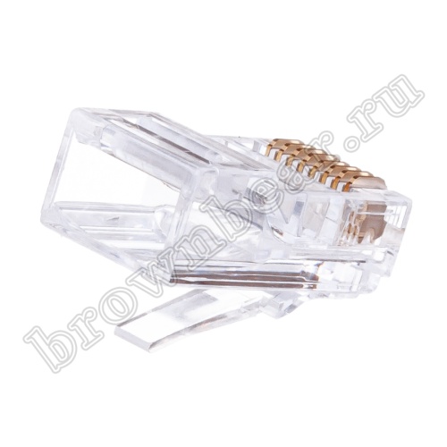 Разъём RJ-45 8P8C, для круглого одножильного кабеля TPR-8P8C-S2 фото 2