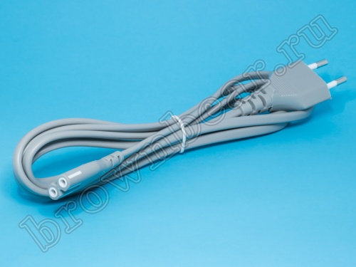 Кабель (шнур) питания 220В CEE7/16 - C7, для аудиотехники, серый, 2.5А, 1,8м фото 7