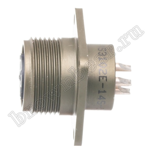 Разъём Amphenol серии MS, 5 контактов, розетка на блок, тип 14S, резьбовой MS3102E-14S-5S фото 2