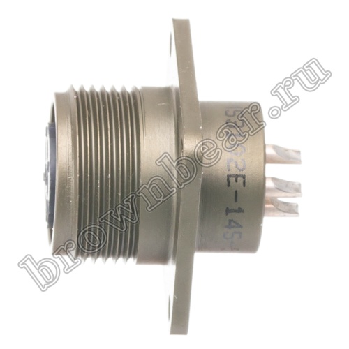 Разъём Amphenol серии MS, 5 контактов, розетка на блок, тип 14S, резьбовой MS3102E-14S-5S фото 4