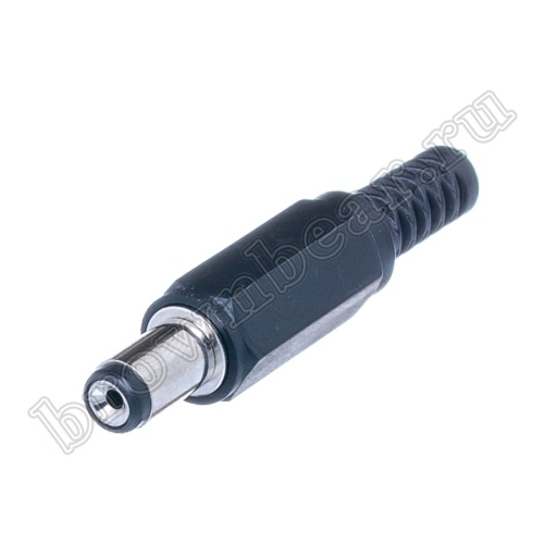 Разъем питания DC штекер 1.5 х 5.5 мм, на кабель c амортизатором DJK-11G